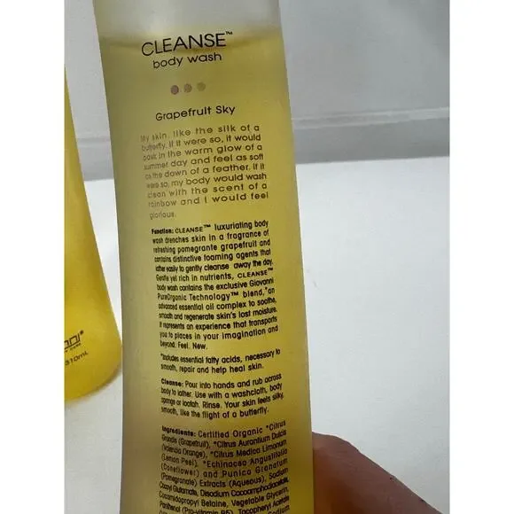 Rare Giovanni Cleanse body wash 10.5fl oz grapefruit sky - lot of 3